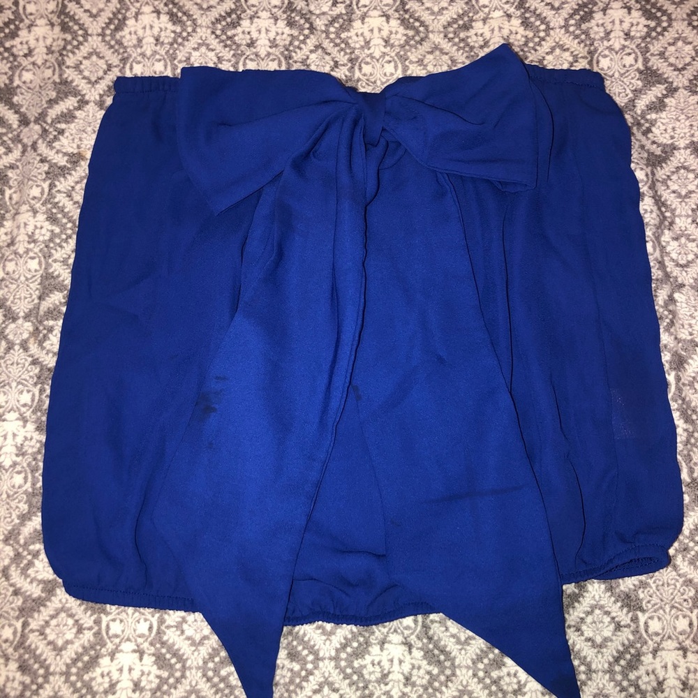 Strapless shirt